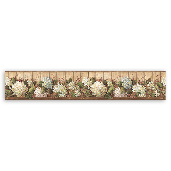 Vinilos Decorativos: Cenefa de flores