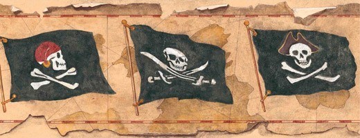 Vinilos Infantiles: Cenefa Piratas