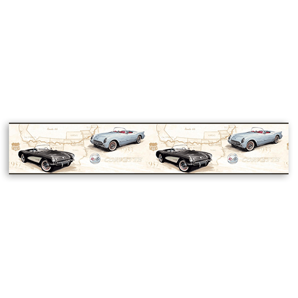 Vinilos Decorativos: Cenefa Chevrolet Corvette