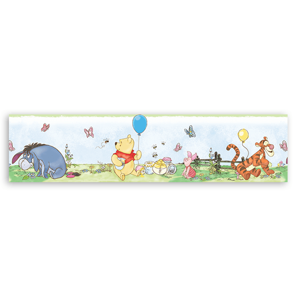 Vinilos Infantiles: Cenefa Winnie the Pooh