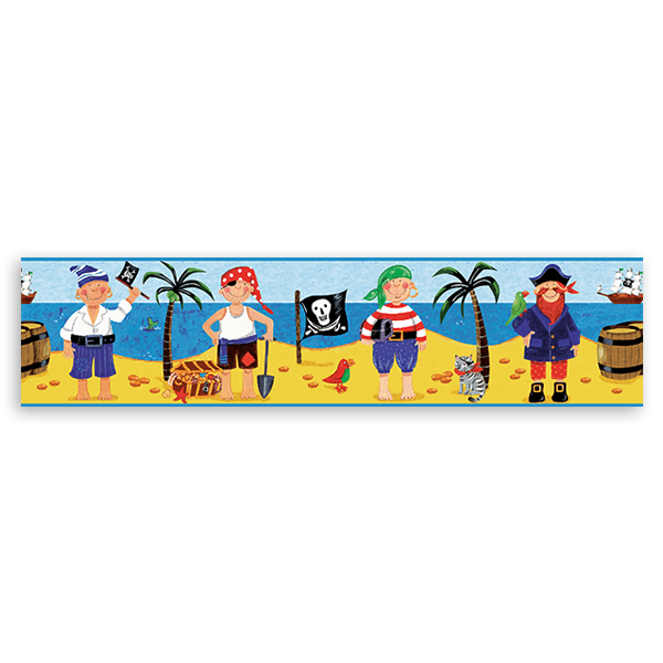 Vinilos Infantiles: Cenefa Piratas y Bucaneros
