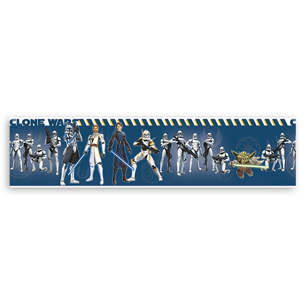 Vinilos Infantiles: Cenefa Clone Wars