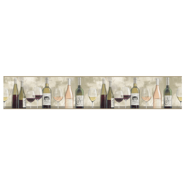 Vinilos Decorativos: Botellas y Copas de Vino