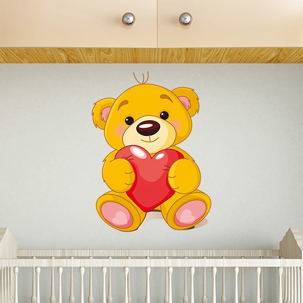 Vinilos Infantiles: Osito y Corazón