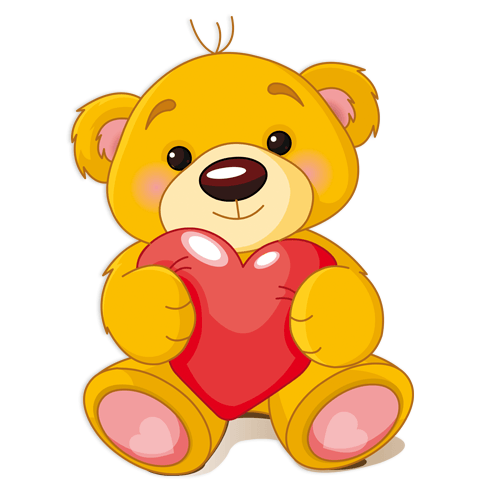 Vinilos Infantiles: Osito y Corazón