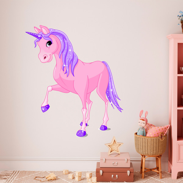 🥇 Vinilos decorativos y pegatinas unicornio infantil 🥇
