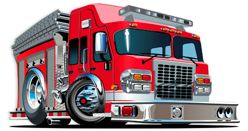Vinilos Infantiles: Camión de bomberos surtidor