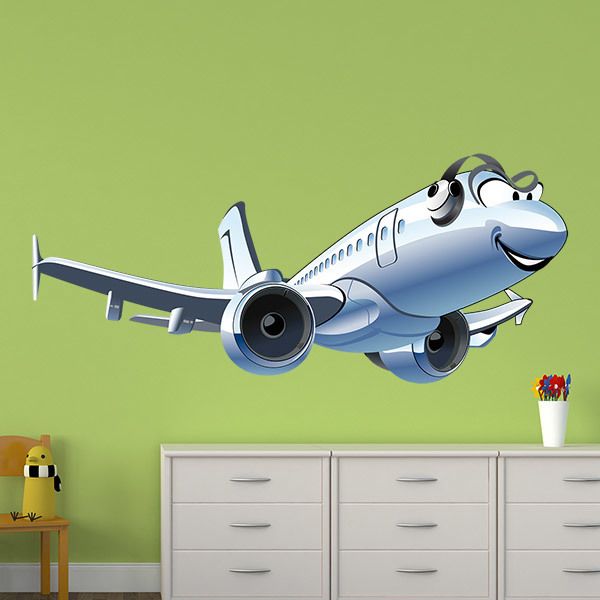 Vinilos Infantiles: Avión primera clase