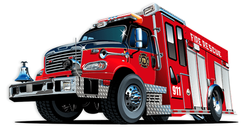 Vinilos Infantiles: Camión de bomberos 5