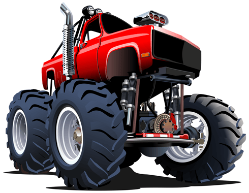 Vinilos Infantiles: Monster Truck Rojo