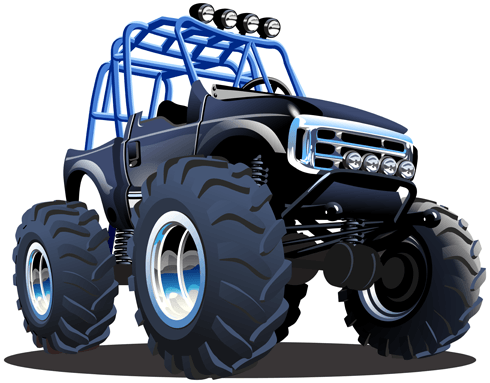 Vinilos Infantiles: Monster Truck Safari