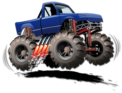 Vinilos Infantiles: Monster Truck saltando