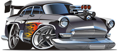 Vinilos Infantiles: Coche clásico negro