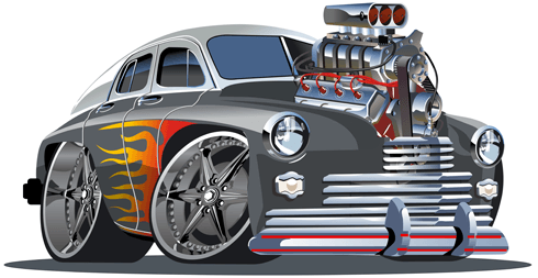 Vinilos Infantiles: Coche clásico tuning