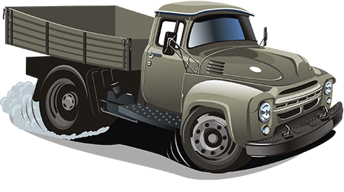 Vinilos Infantiles: Camión de transporte antiguo