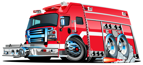 Vinilos Infantiles: Camión de bomberos al rescate