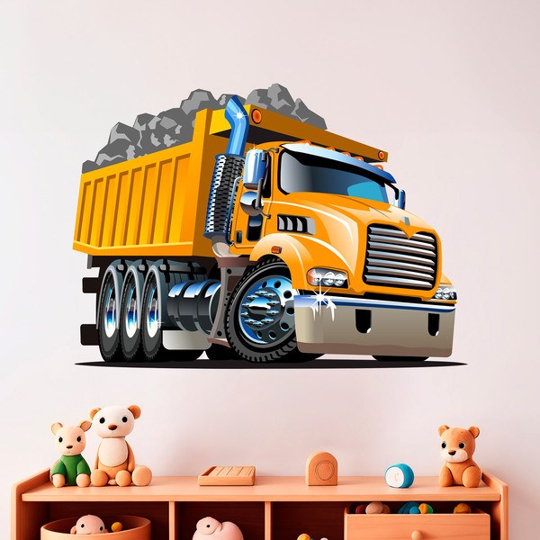 Vinilos Infantiles: Camión de obras