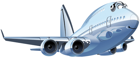 Vinilos Infantiles: Avión comercial