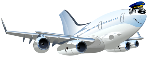 Vinilos Infantiles: Avión comercial 4