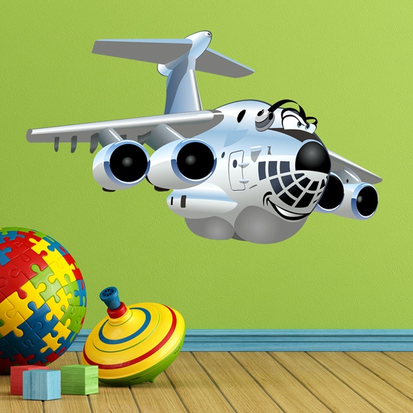 Vinilos Infantiles: Avión de transportes pesados