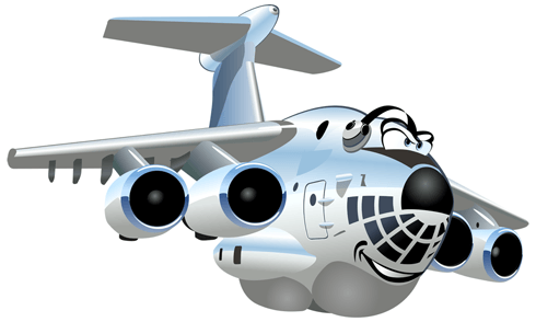 Vinilos Infantiles: Avión de transportes pesados