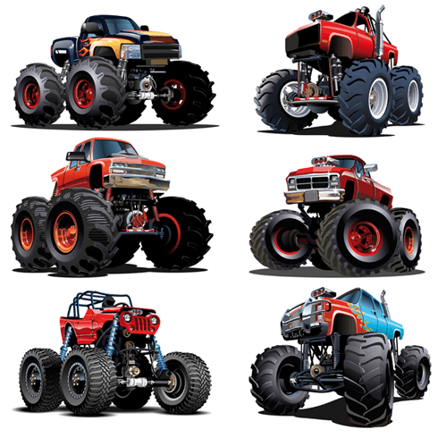 Vinilos Infantiles: Kit de Monster Truck