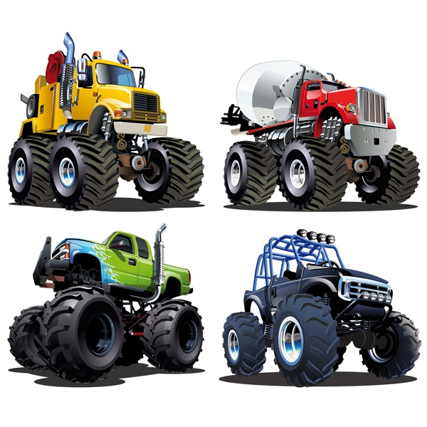 Vinilos Infantiles: Kit Monster Truck Big