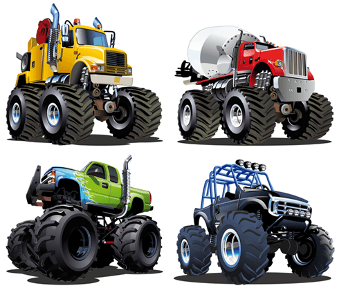 Vinilos Infantiles: Kit Monster Truck Big