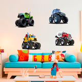 Vinilos Infantiles: Kit Monster Truck Big 5