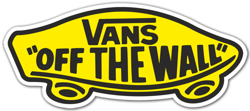 Pegatinas: Vans off the wall amarillo