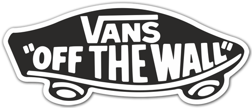 Pegatinas: Vans off the wall negro