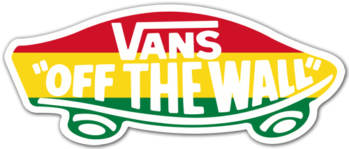 Pegatinas: Vans off the wall Rastafari