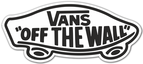 Pegatinas: Vans off the wall blanco