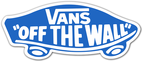 Pegatinas: Vans off the wall azul