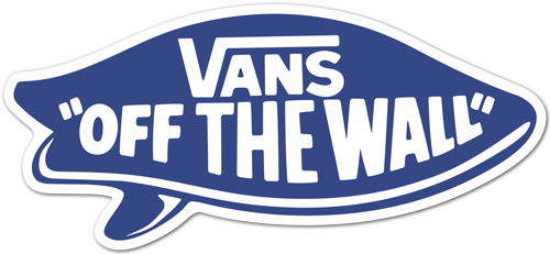 Pegatinas: Vans off the wall surf azul