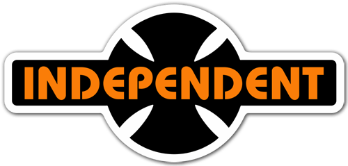 Pegatinas: Independent Truck Company retro naranja y negro