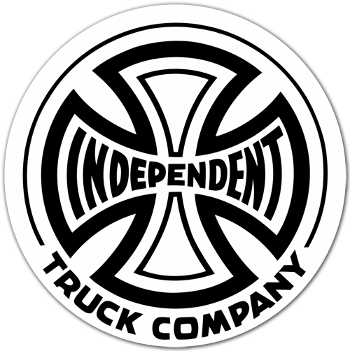 Pegatinas: Independent Truck Company blanco