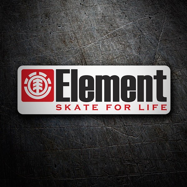Pegatinas: Element skate for life
