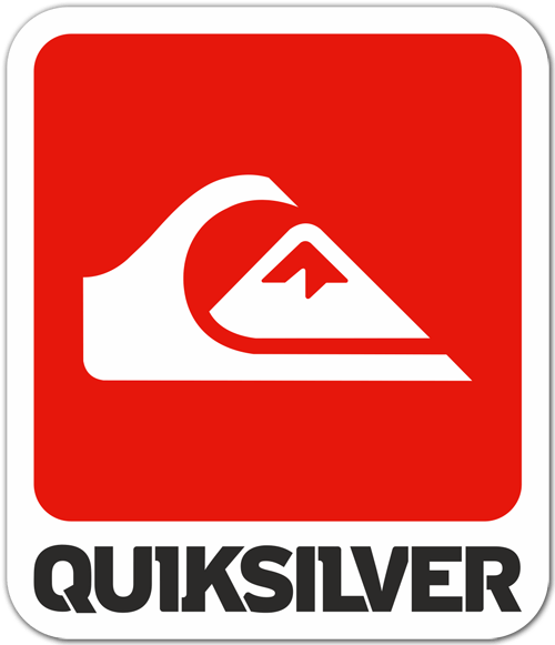 Pegatinas: Quiksilver Ola y Montaña