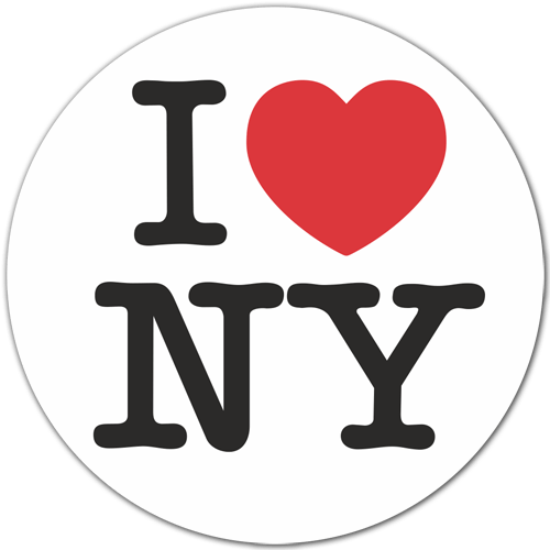 Pegatinas: I love NY (New York)