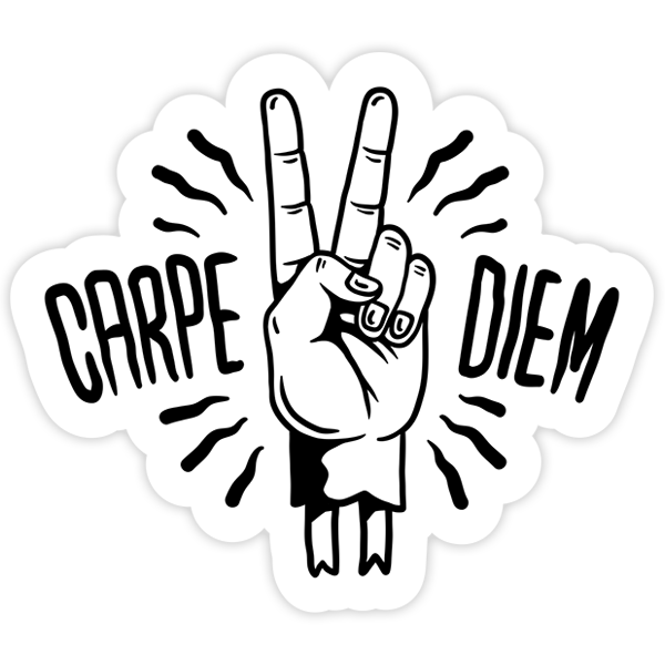 Pegatinas: Mano carpe diem