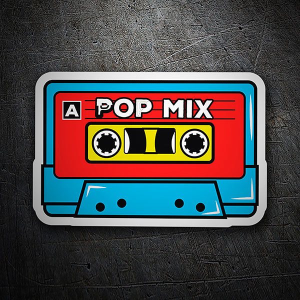 Pegatinas: Casete Pop Mix