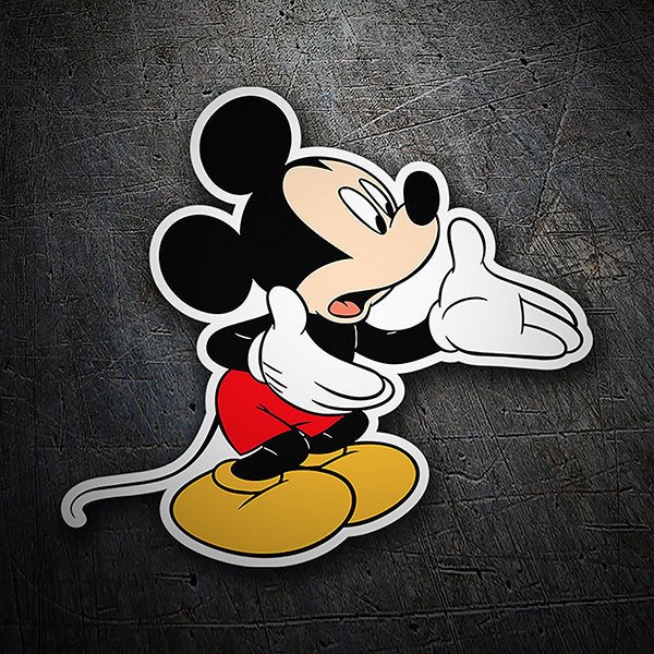 Pegatina Mickey Mouse hablando