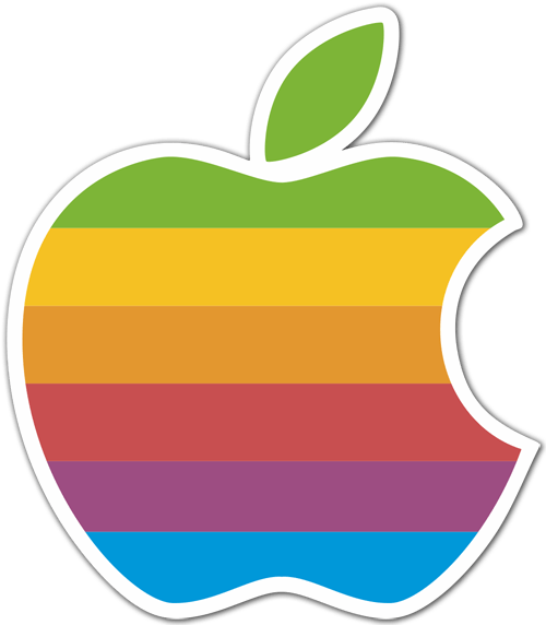 Pegatinas: Apple Retro