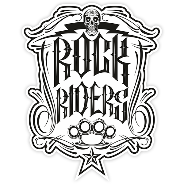 Pegatinas: Rock Riders