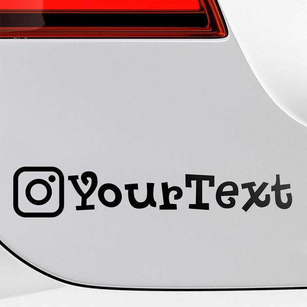 Adhesivo pegatina para coche Instagram Personalizado