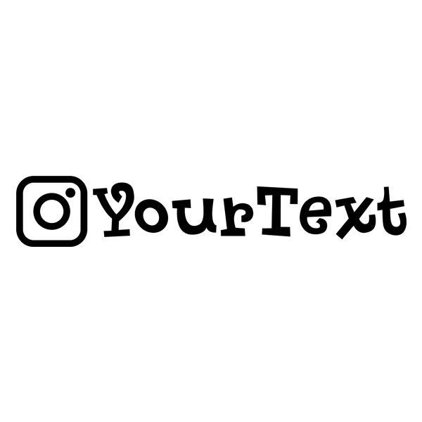 Pegatinas: Instagram Personalizado para Coche