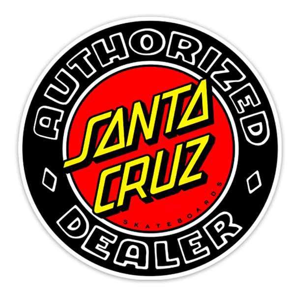 Pegatinas: Santa Cruz Authorized Dealer