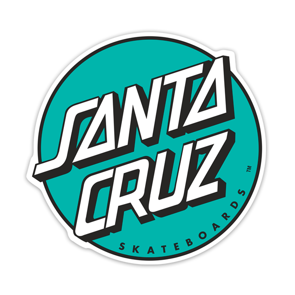 Pegatinas: Santa Cruz Verde Menta