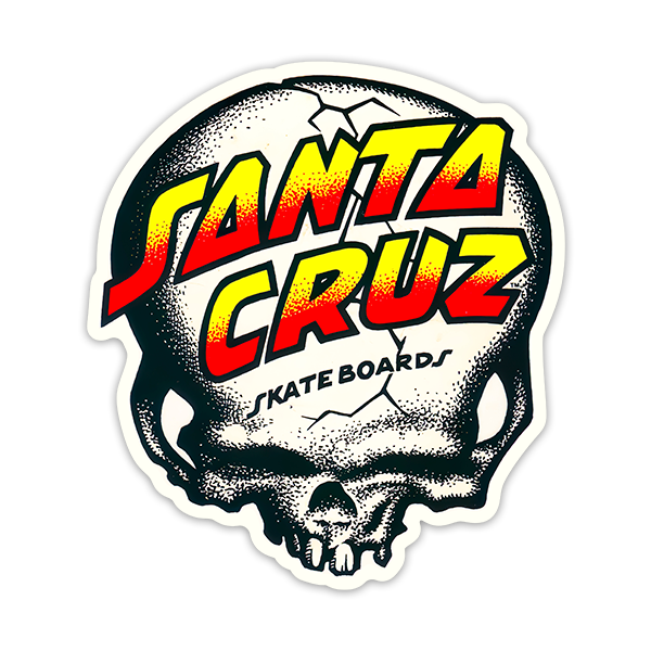 Pegatinas: Santa Cruz Cráneo